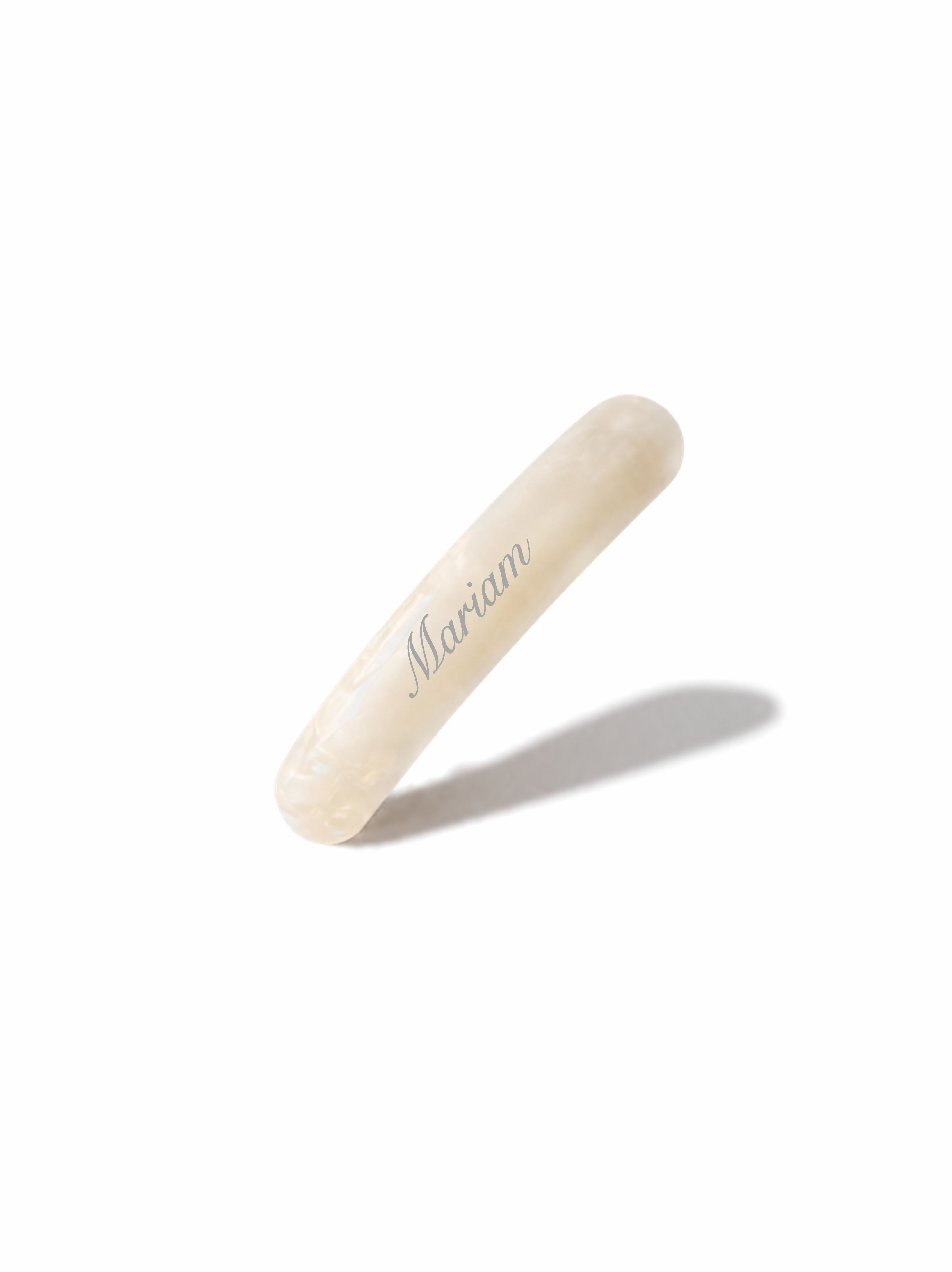 White Pearl Spring Clip