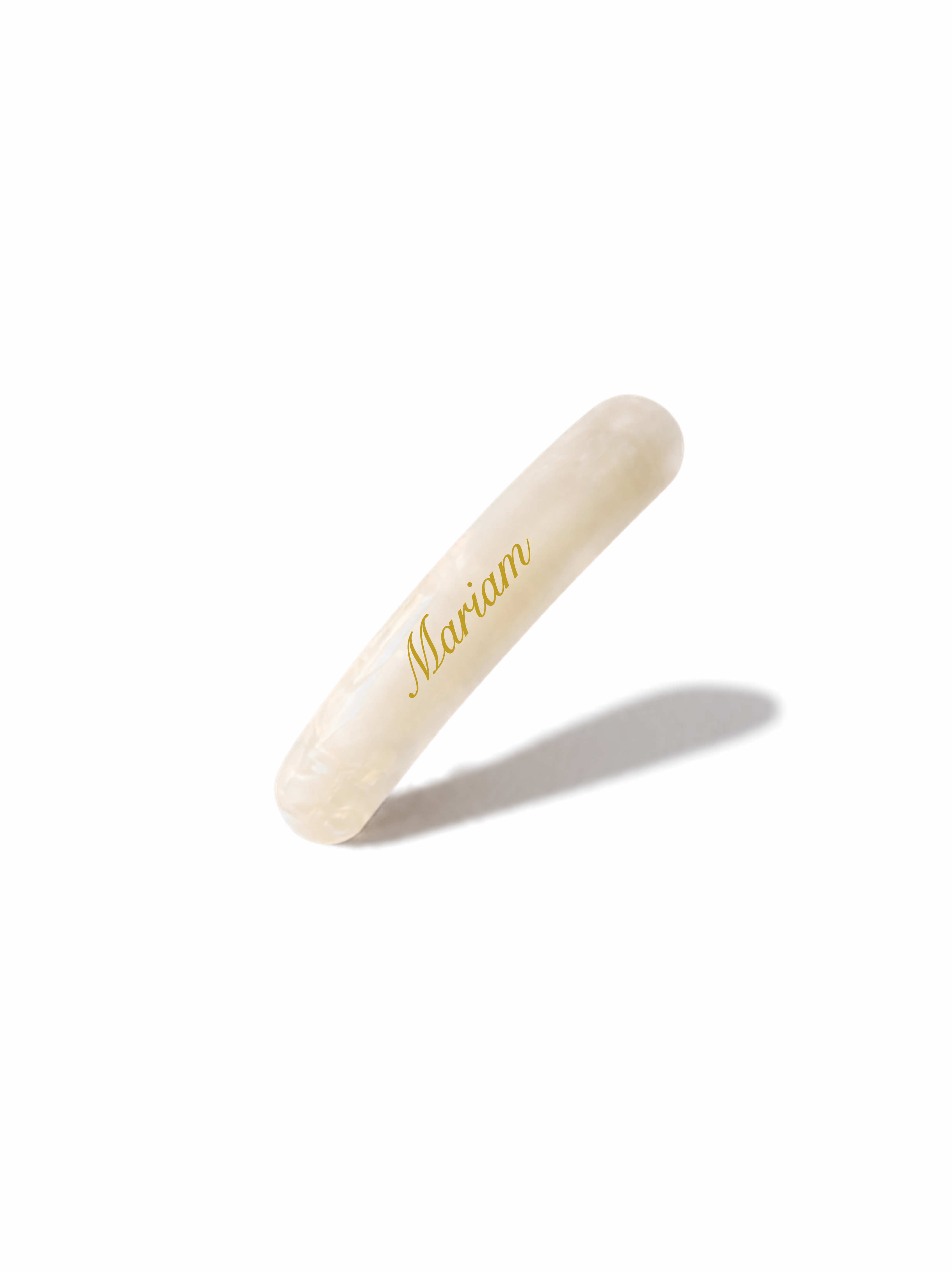 White Pearl Spring Clip