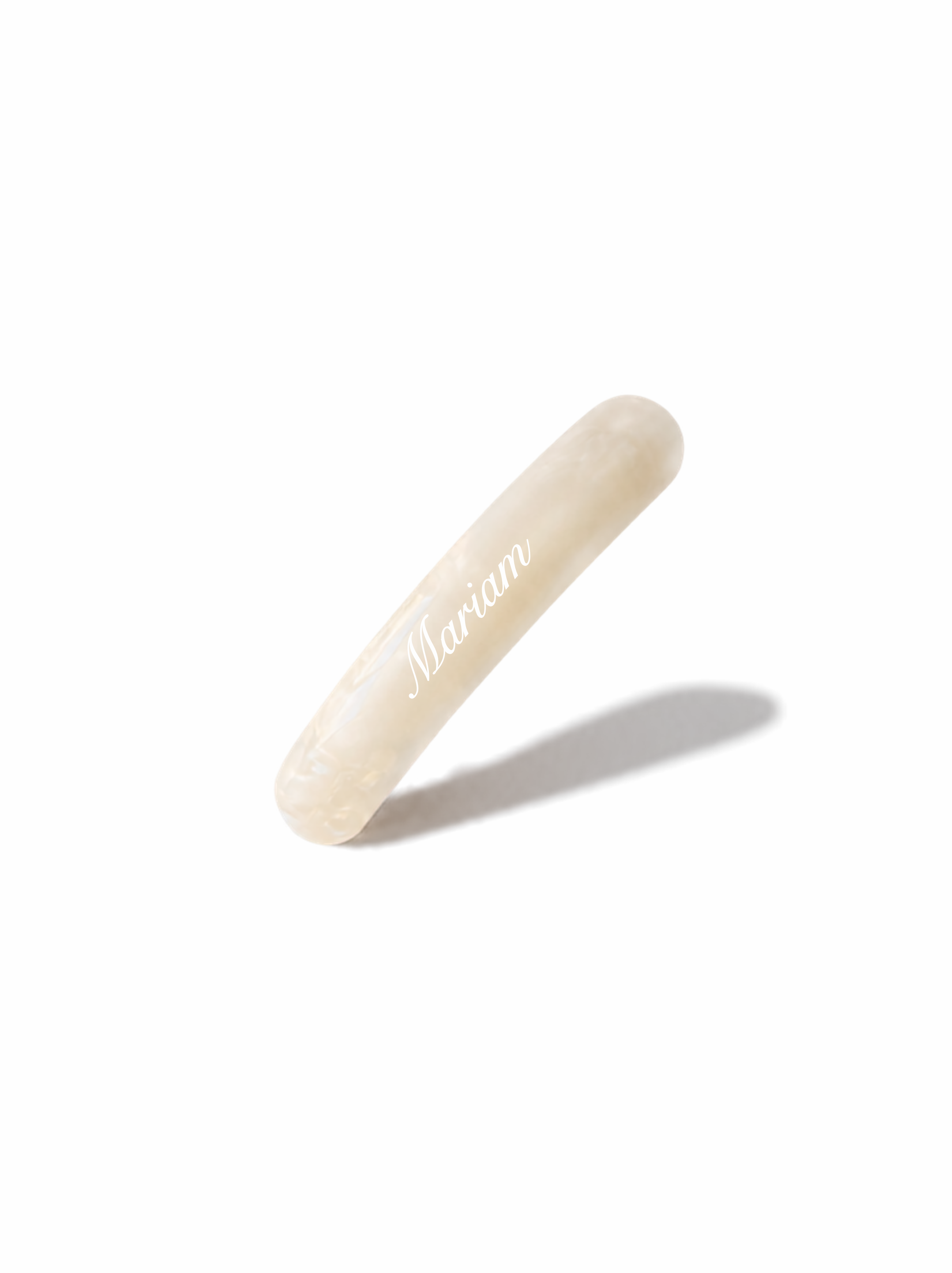 White Pearl Spring Clip