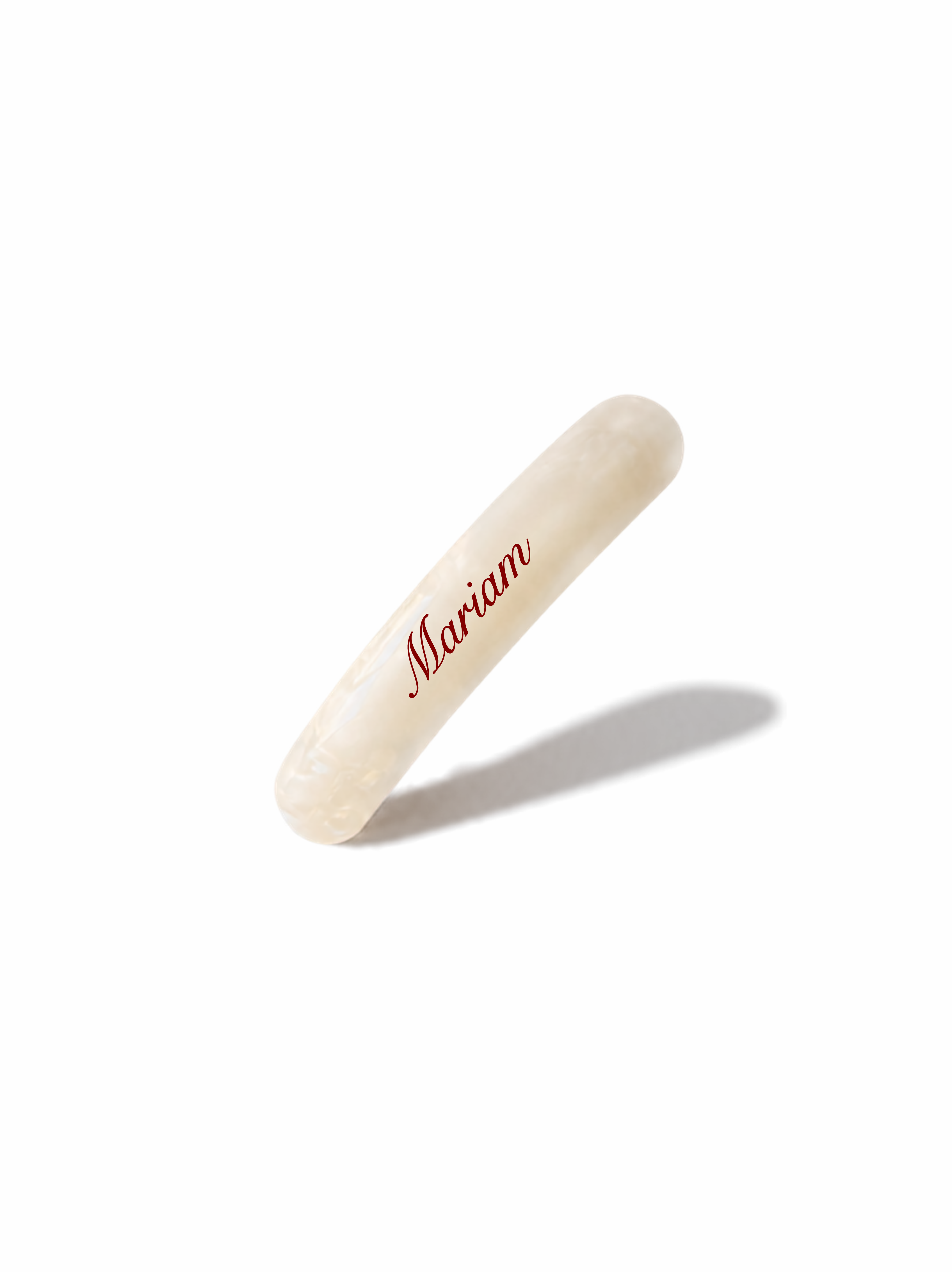 White Pearl Spring Clip