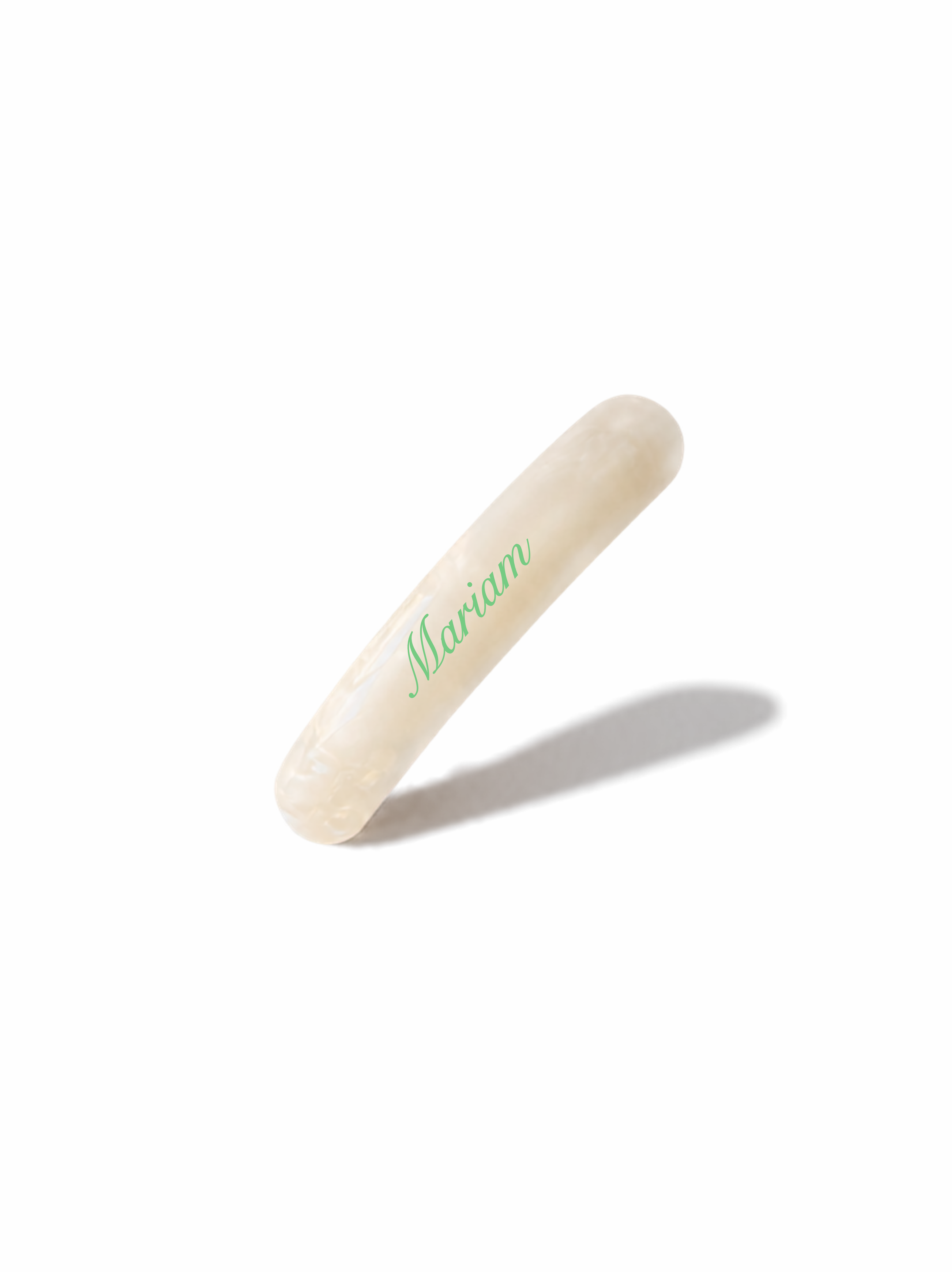 White Pearl Spring Clip