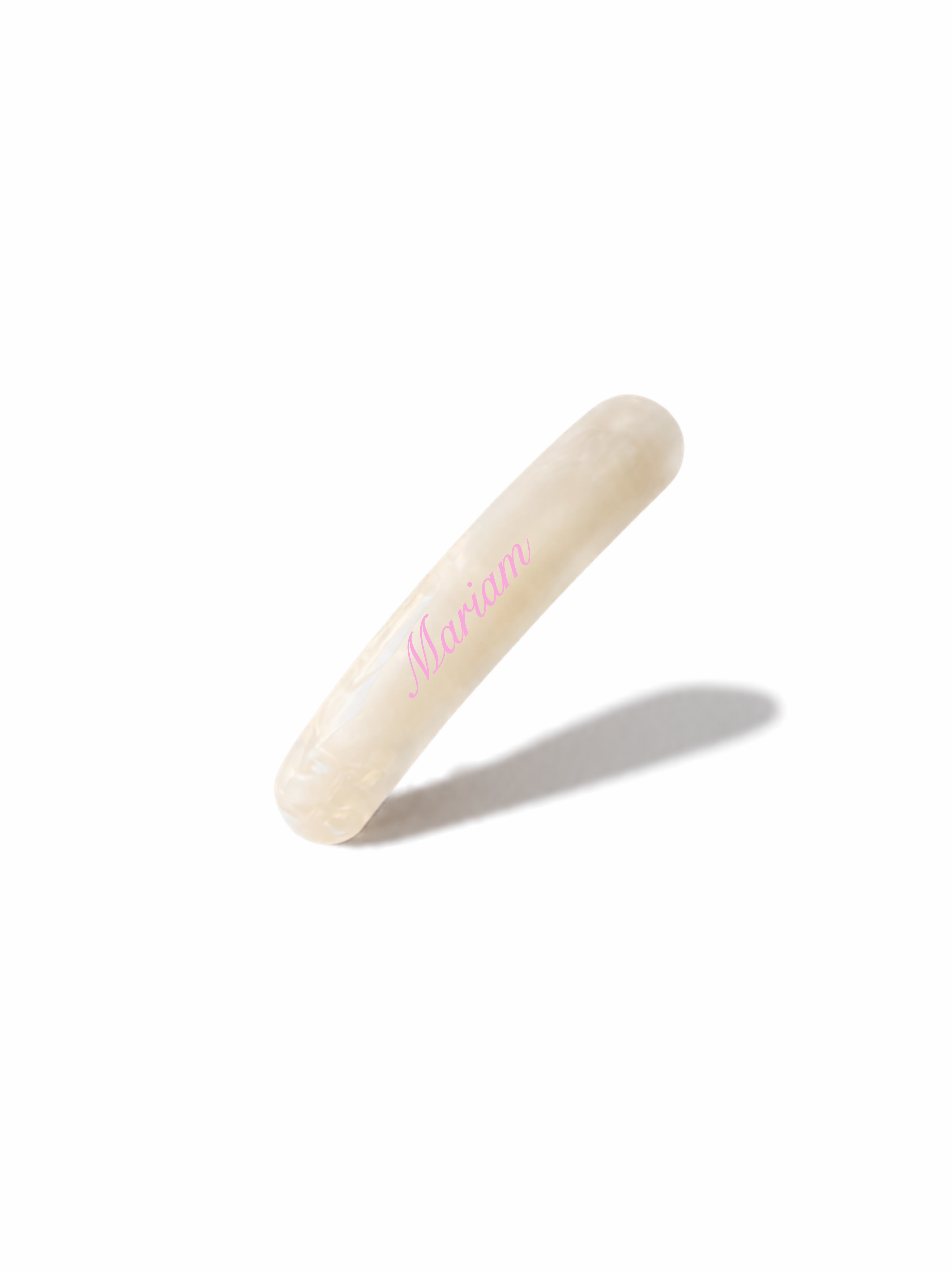 White Pearl Spring Clip