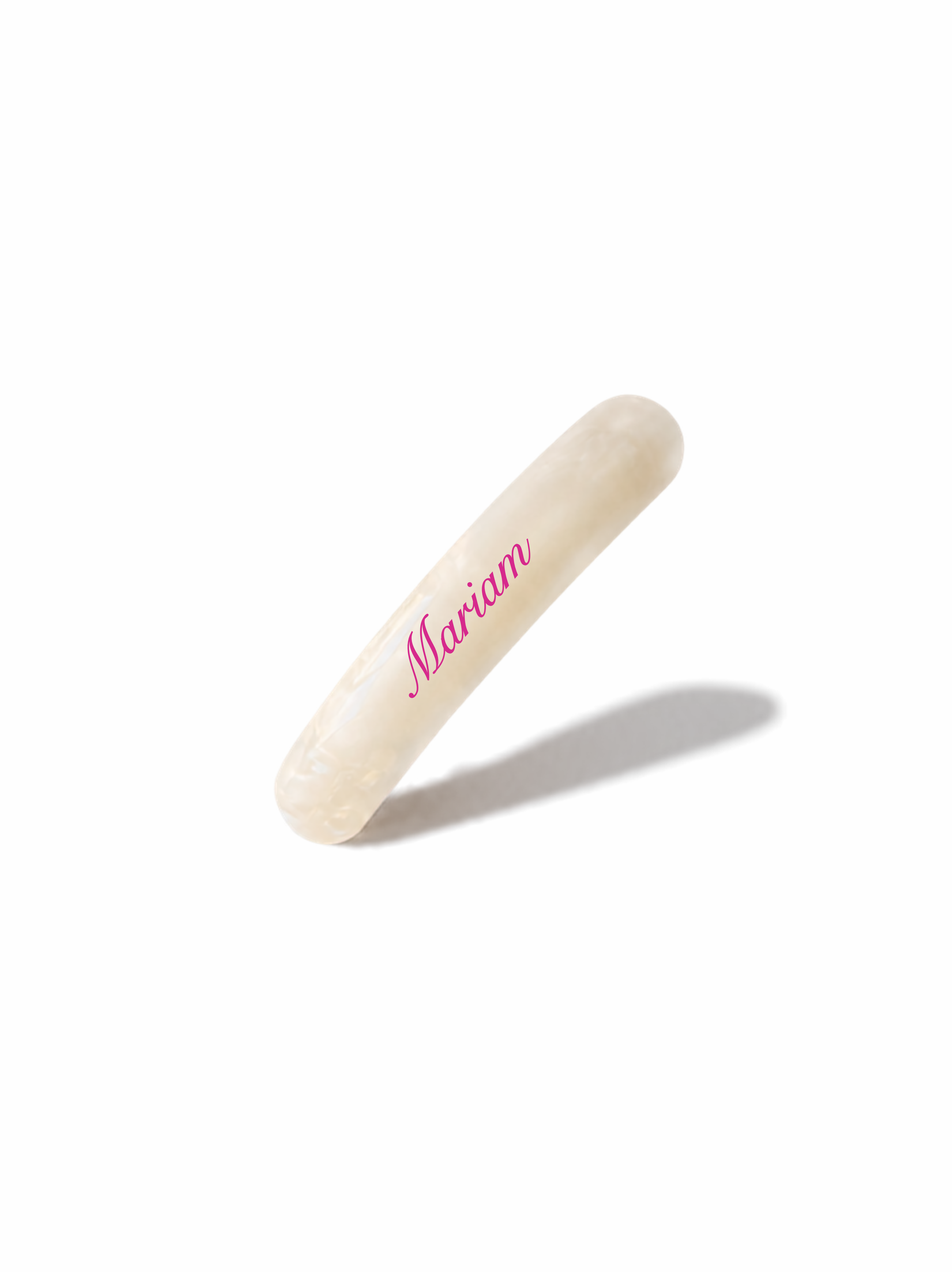 White Pearl Spring Clip